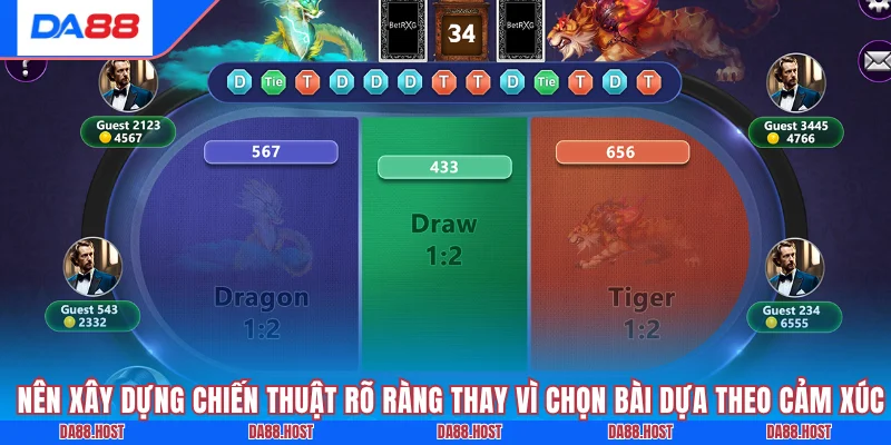 Nên xây dựng chiến thuật rõ ràng thay vì chọn bài dựa theo cảm xúc